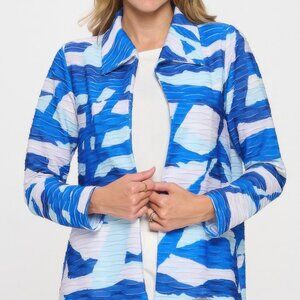 Glitter Wave Digital Print Jacket